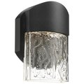 Access Lighting Mist, Outdoor LED Wall Mount, Black Finish, Clear Glass 20043L-LEDDMG-BL/CLR